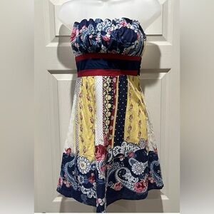 Teeze Me Strapless Floral A-Line Dress 3